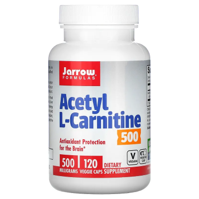 Acetyl L-Carnitine 500 мг 120 веге капсули | Jarrow Formulas Улеснява изгарянето на мазнини Има антиоксидантен потенциал Подпомага енергийния метаболизъм на мозъка Намалява умората Ацетил L-Карнитин 500 Acetyl L-Carnitine 500 мг 120 веге капсули | Jarrow 