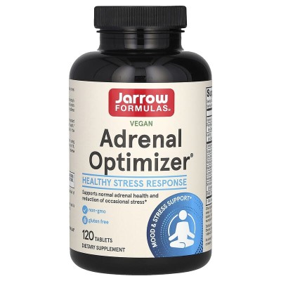 Adrenal Optimizer 120 таблетки | Jarrow Fromulas Понижава стреса и умората Подпомага функцията на надбъбречните жлези Помага за подобряване на нивото на тестостерон при мъжете Засилва плодовитостта при жен Adrenal Optimizer 120 таблетки | Jarrow Fromulas 