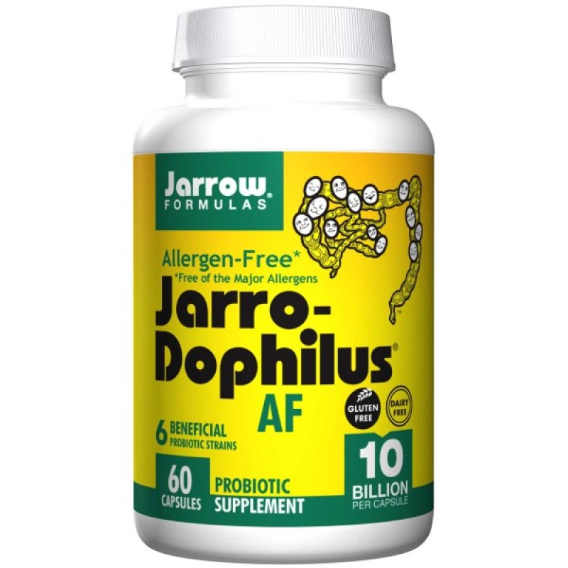 Този продукт не може да бъде закупен онлайн! Allergen-Free Jarro-Dophilus 60 капсули | Jarrow Formulas Ускорява възстановяването на лигавиците Подобрява храносмилането Стимулира чревната перисталтика С Този продукт не може да бъде закупен онлайн! Allergen