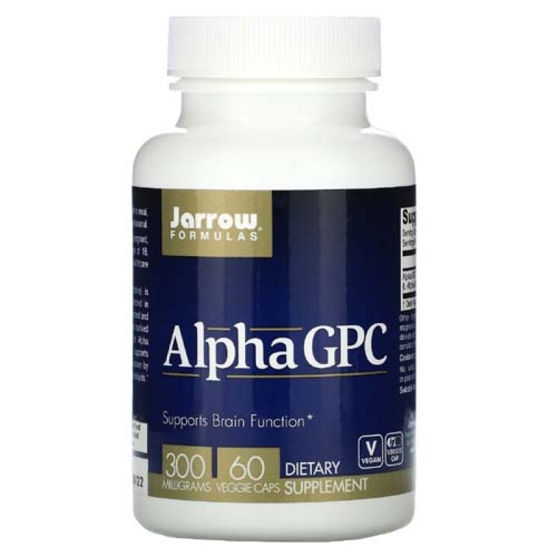 Alpha GPC 300 мг 60 веге капсули | Jarrow Formulas