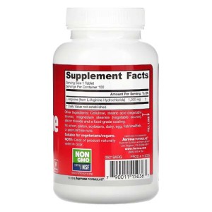 Arginine 1000 мг 100 таблетки | Jarrow Formulas