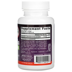 Astaxanthin 12 мг 60 гел-капсули | Jarrow Formulas