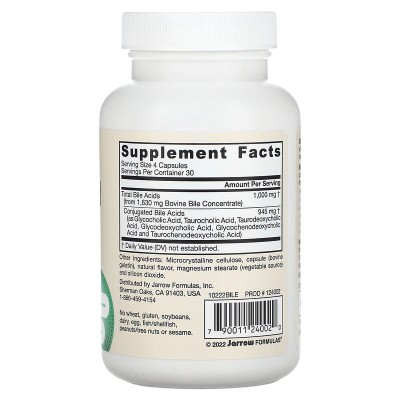 Bile Acid Factors 120 капсули | Jarrow Formulas