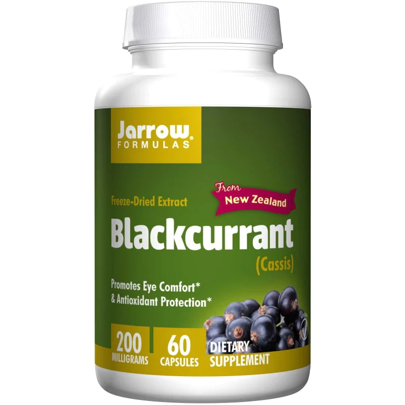 Blackcurrant Extract 200 мг 60 капсули | Jarrow Formulas Общо-укрепващо действие Тонизиращо средство Помага при анемия Спомага обмяната на веществата Стимулира имунитета Понижава нивото на холес Blackcurrant Extract 200 мг 60 капсули | Jarrow Formulas Общ