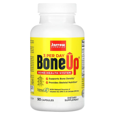 Bone-Up - Three Per Day 90 капсули | Jarrow Formulas Bone-Up Three Per Day 90/180 капсули | Jarrow FormulasПонижава стреса и умората
За поддържане на костната система
За сърдечно-съдови проблеми
При ревматизъм и артрит
При белодробни заболя Bone-Up Three Per Day 90/180 капсули | Jarrow Formulas Понижава стреса и умората За поддържане на костната система За сърдечно-съдови проблеми При ревматизъм и артрит При белодробни заболявания Укреп Bone-Up Three Per Day 90/180 капсули | Jarrow Formulas