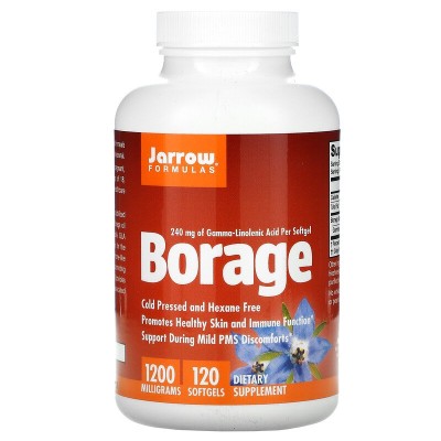 Borage GLA-240 + Gamma Tocopherol 120 гел капсули | Jarrow Formulas Borage GLA-240 + Gamma Tocopherol 120 гел капсули I Jarrow FormulasСпира възпалителни процеси в организма
Отстранява пигментация
Спомага обмяната на веществата
Стимулира Borage GLA-240 + Gamma Tocopherol 120 гел капсули I Jarrow Formulas Спира възпалителни процеси в организма Отстранява пигментация Спомага обмяната на веществата Стимулира имунната защита Действа ср Borage GLA-240 + Gamma Tocopherol 120 гел капсули I Jarro