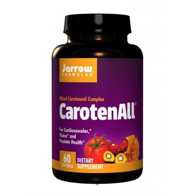CarotenALL 60 гел капсули | Jarrow Formulas Оздравява имунната система Поддържа всички функции и системи на организма Има противоракови свойства При използването на алкохол и цигари Понижава риска от съ CarotenALL 60 гел капсули | Jarrow Formulas Оздравяв