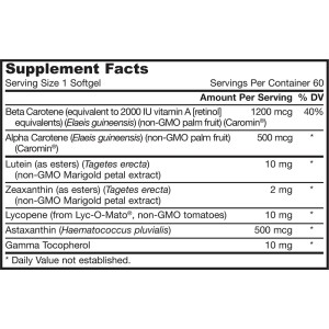 CarotenALL 60 гел капсули | Jarrow Formulas 