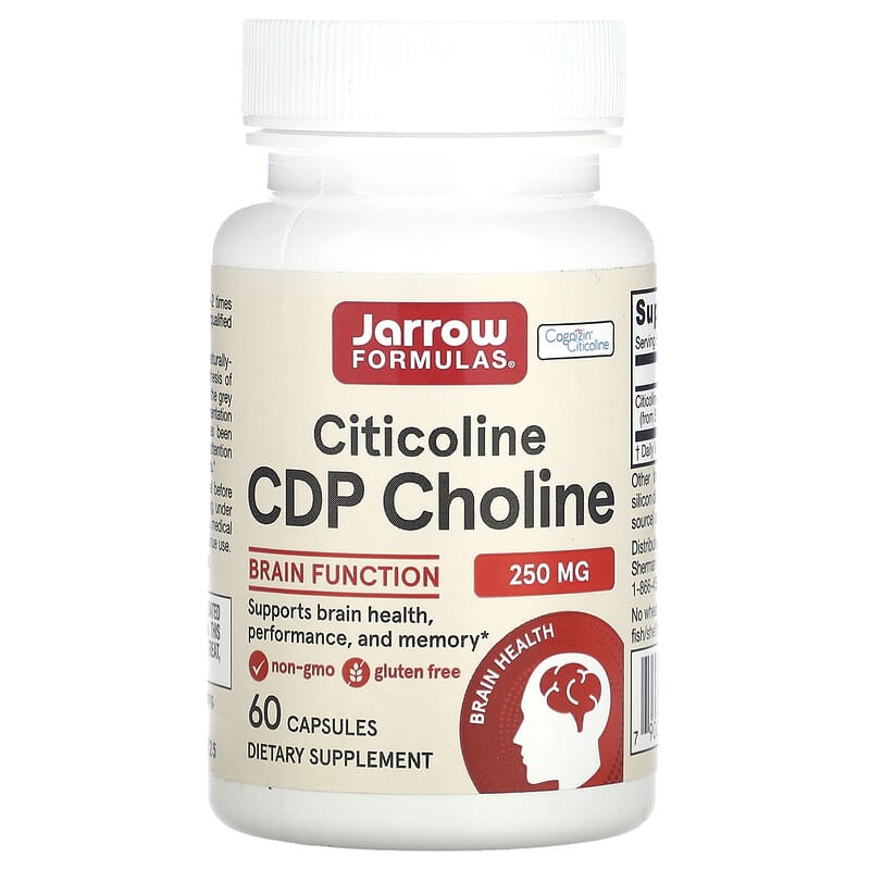 CDP Холин (Цитиколин) 250 мг 60 капсули | Jarrow Formulas