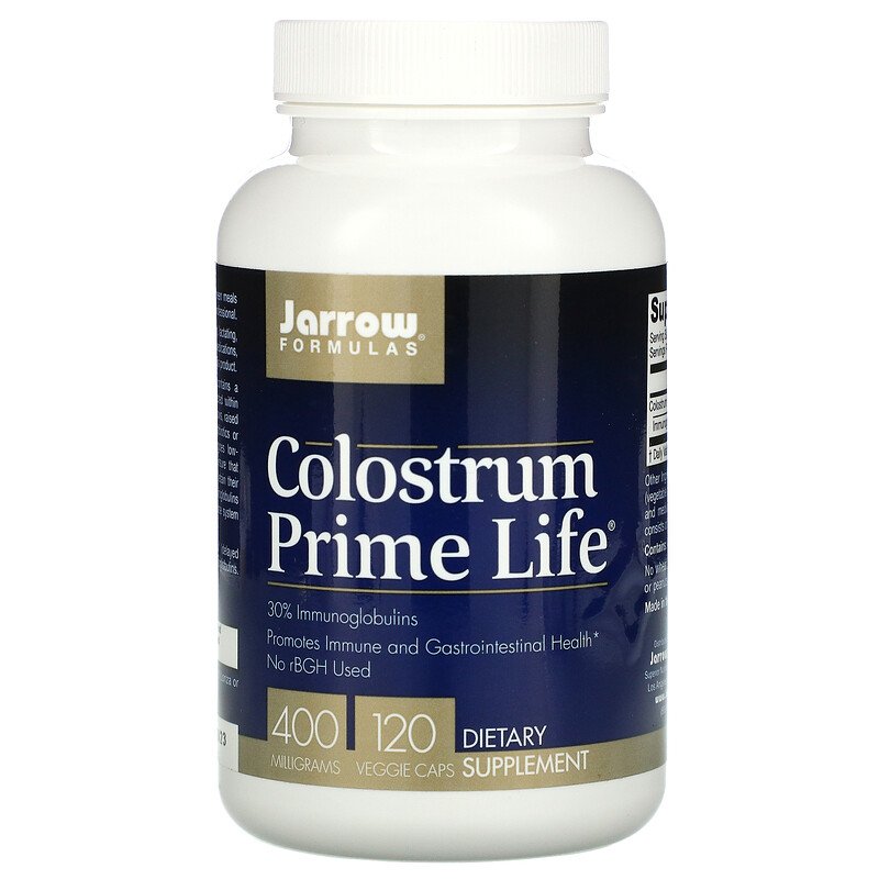 Colostrum Prime Life 400 мг 120 веге капсули | Jarrow Formulas 