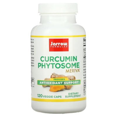 Curcumin Phytosome with Meriva 500 мг 120 веге капсули | Jarrow Formulas Подобрена бионаличност на куркумин Клинично тестван за здравето на ставите Подходящ за вегетарианци и вегани Куркумин Фитозом 500 мг Curcumin Phytosome with Meriva 500 мг 120 веге ка