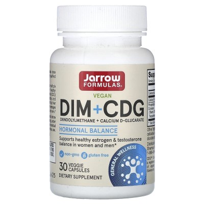 DIM + CDG 30 вегетариански капсули | Jarrow Formulas При скованост и изтръпване на пръстите и крайниците При разсеяност и невъзможност за концентрация При доброкачествени и злокачествени образувания За пов DIM + CDG 30 вегетариански капсули | Jarrow Formu