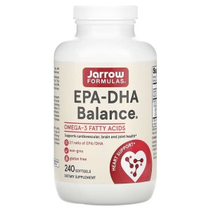 EPA-DHA Balance 600 мг Омега-3 240 гел-капсули | Jarrow Formulas