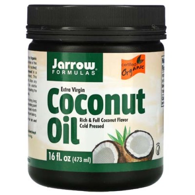 Extra Virgin Coconut Oil 473/946 мл | Jarrow Formulas Невероятен, деликатен кокосов вкус Помага за загубата на тегло С ползи за здравето Перфектно за пържене Екстра Върджин Кокосово Масло е на супер цен Extra Virgin Coconut Oil 473/946 мл | Jarrow Formula