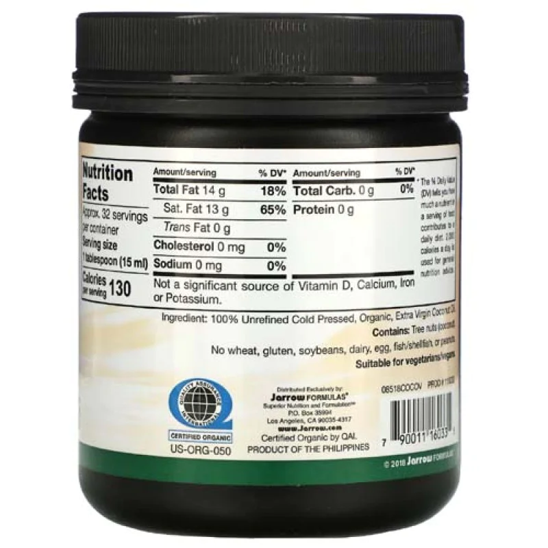 Extra Virgin Coconut Oil 473 мл | Jarrow Formulas Extra Virgin Coconut Oil 473/946 мл | Jarrow FormulasНевероятен, деликатен кокосов вкус
Помага за загубата на тегло
С ползи за здравето
Перфектно за пържене
Екстра Върджин Кокосово Масло е н Extra Virgin Coconut Oil 473/946 мл | Jarrow Formulas Невероятен, деликатен кокосов вкус Помага за загубата на тегло С ползи за здравето Перфектно за пържене Екстра Върджин Кокосово Масло е на супер цен Extra Virgin Coconut Oil 473/946 мл | Jarrow Formula