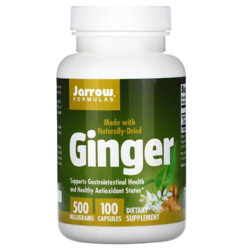 Ginger 500 мг 100 капсули | Jarrow Formulas