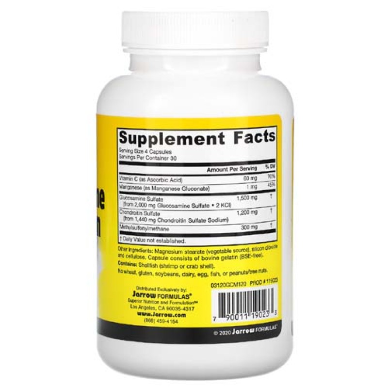 Glucosamine + Chondroitin + MSM 120 капсули | Jarrow Formulas Glucosamine + Chondroitin + MSM 120 капсули | Jarrow FormulasПодпомага здравето на ставите
Укрепва и насърчава регенерацията на ставите
Намалява болката
Глюкозамин + Хондроитин + М Glucosamine + Chondroitin + MSM 120 капсули | Jarrow Formulas Подпомага здравето на ставите Укрепва и насърчава регенерацията на ставите Намалява болката Глюкозамин + Хондроитин + МСМ капсули е на супер це Glucosamine + Chondroitin + MSM 120 капсули | Jar