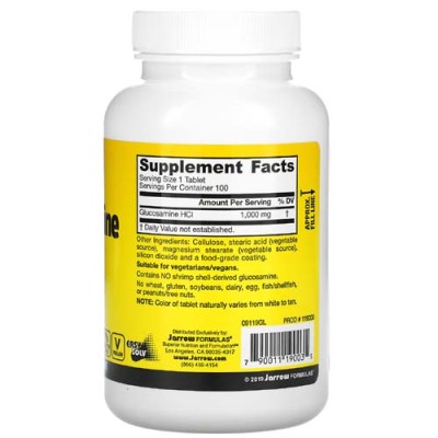 Glucosamine HCI Mega 1000 мг 100 таблетки | Jarrow Formulas Поддържа здрави стави и съединителна тъкан Запазва хрущяла Намалява болките Мега Глюкозамин Хидрохлорид таблетки е на топ цена от Jarrow Formulas Glucosamine HCI Mega 1000 мг 100 таблетки | Jarro
