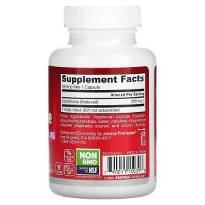 Glutathione Reduced 500 мг 60 веге капсули | Jarrow Formulas