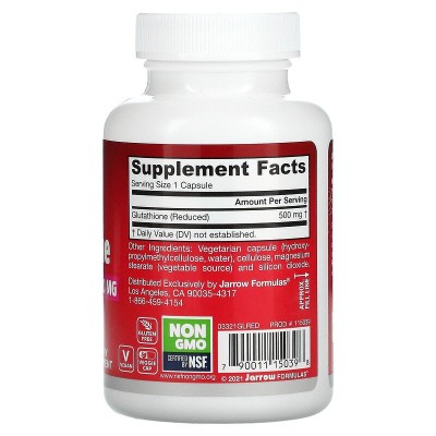 Glutathione Reduced 500 мг 60 веге капсули | Jarrow Formulas Glutathione Reduced 500 мг 60 веге капсули | Jarrow Formulas Притежава антиксидантни свойства Грижи се за имунната система и доброто здраве Предпазва от развитие на автоимунни заболява Glutathione Reduced 500 мг 60 веге капсули | Jarrow Formulas Притежава антиксидантни свойства Грижи се за имунната система и доброто здраве Предпазва от развитие на автоимунни заболявания Подпомага за мета Glutathione Reduced 500 мг 60 веге капсули | Jarr