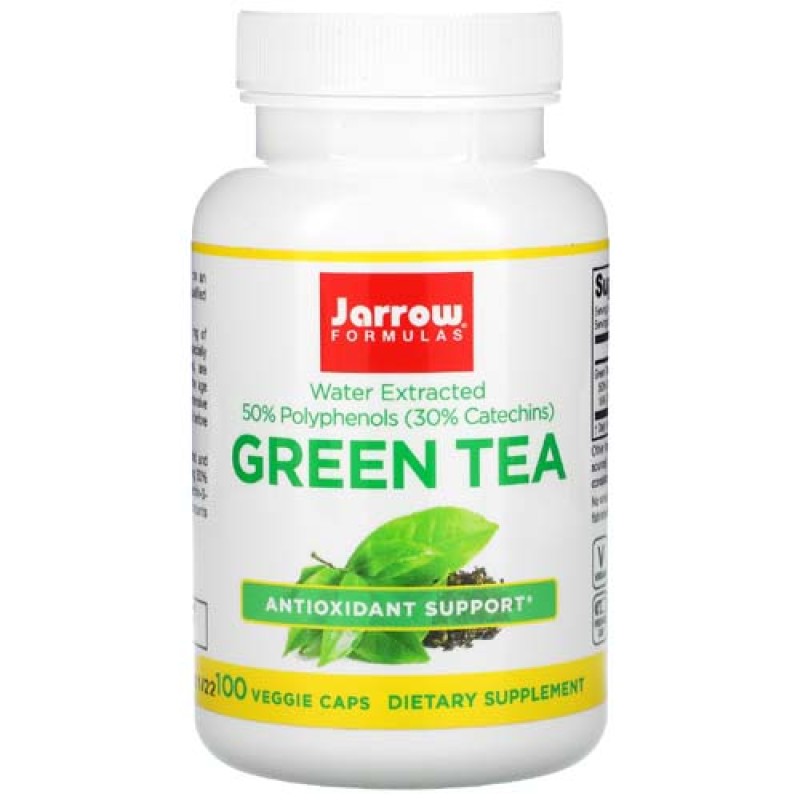 Green Tea 500 мг 100 веге капсули | Jarrow Formulas Насърчава загубата на тегло Предотвратява сърдечни заболявания Силен антиоксидантен потенциал Забавя процеса на стареене Зелен Чай 500 мг капсули е на Green Tea 500 мг 100 веге капсули | Jarrow Formulas 