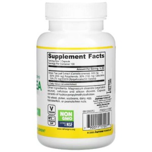 Green Tea 500 мг 100 веге капсули | Jarrow Formulas