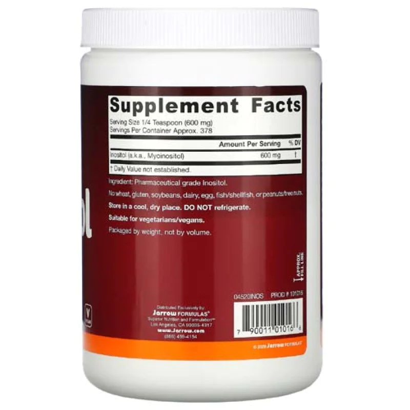 Inositol Powder (Инозитол на прах) 227 гр | Jarrow Formulas Inositol Powder (Инозитол на прах) 227 гр | Jarrow FormulasПодпомага чернодробната функция и клетъчната детоксикация
Подпомага функцията на нервната система
Подходящ за вегетарианци и Inositol Powder (Инозитол на прах) 227 гр | Jarrow Formulas Подпомага чернодробната функция и клетъчната детоксикация Подпомага функцията на нервната система Подходящ за вегетарианци и вегани Инозитол на П Inositol Powder (Инозитол на прах) 227 гр | Jarro