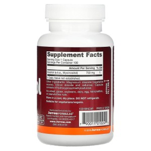 Inositol 750 мг 100 веге капсули | Jarrow Formulas Inositol 750 мг 100 веге капсули | Jarrow Formulas