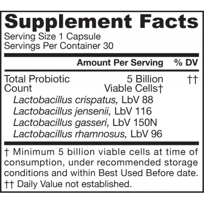 Jarro-Dophilus Women 5 Bilion Organisms 30 capsules I Jarrow Fromulas Регулира бактериалния състав на вагиналната флора Предпазва от неприятни инфекциозни патологии на половата система Намалява вероятност Jarro-Dophilus Women 5 Bilion Organisms 30 capsule