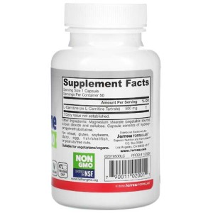 L-Carnitine 500 500 мг 50 веге капсули | Jarrow Formulas
