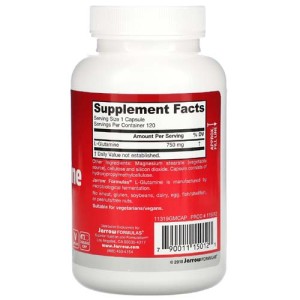 L-Glutamine 750 мг 120 веге капсули | Jarrow Formulas