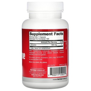 L-Tyrosine 500 мг 100 капсули | Jarrow Formulas
