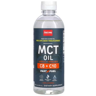 MCT Oil (Средноверижни триглицериди) 591 мл | Jarrow Formulas От 100% кокосово масло Лесно усвоим и бърз източник на енергия Подпомага намаляването на мазнините Без мирис MCT Oil (Средноверижни триглице MCT Oil (Средноверижни триглицериди) 591 мл | Jarrow