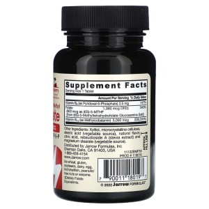 Methyl B-12 & Methyl Folate 800 мкг 60 дъвчащи таблетки | Jarrow Formulas