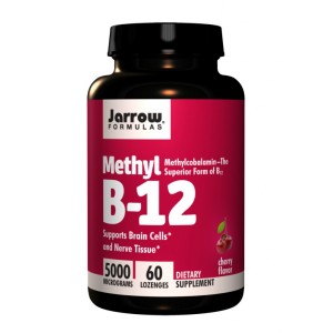 Methyl B12 Methylcobalamin 5000 mcg 60 таблетки | Jarrow Formulas