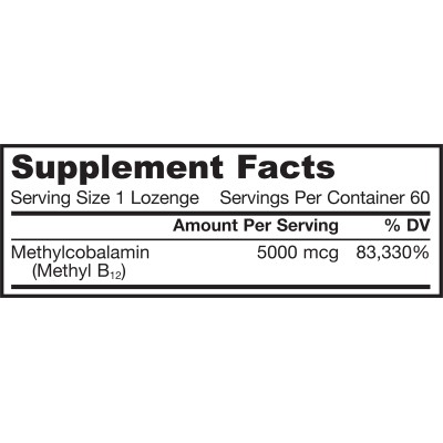Methyl B12 Methylcobalamin 5000 mcg 60 таблетки | Jarrow Formulas Стимулира възпроизвеждането на кръвта Предпазва нервната система от увреждания Подпомага имунната система Поддържа функционирането на репро Methyl B12 Methylcobalamin 5000 mcg 60 таблетки |