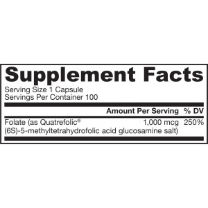 Methyl Folate 1000 мкг 100 капсули | Jarrow Formulas