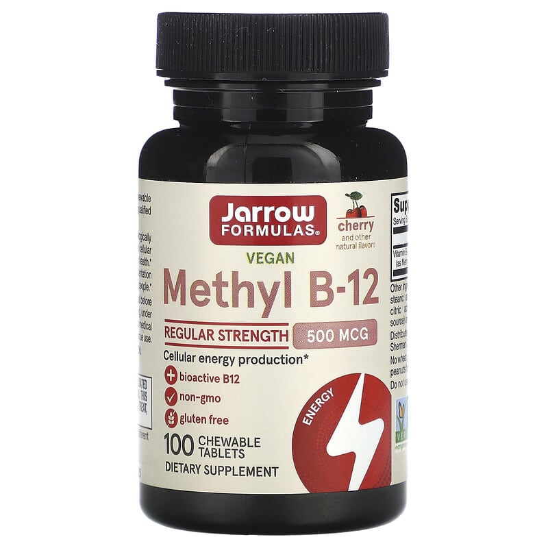 Methylcobalamin Methyl B12 500 mcg 100 lozenges | Jarrow Formulas
