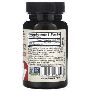 Methylcobalamin Methyl B12 500 mcg 100 lozenges | Jarrow Formulas