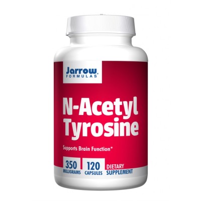 N-Acetyl Tyrosine 350 мг 120 капсули | Jarrow Formulas Подобрява когнитивните умения Поддържа функциите на мозъка Действа против депресии Подпомага произвеждането на хормона на щастието За по-добър белт N-Acetyl Tyrosine 350 мг 120 капсули | Jarrow Formul