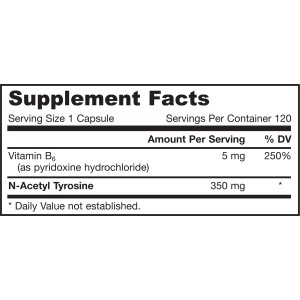 N-Acetyl Tyrosine 350 мг 120 капсули | Jarrow Formulas