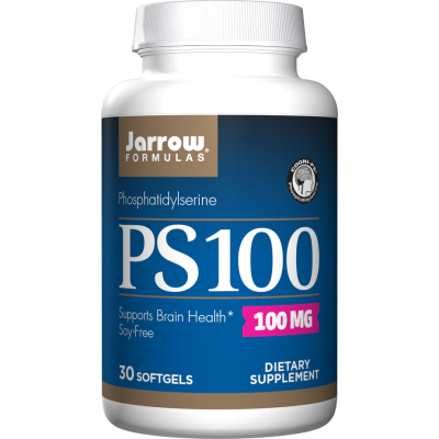 PS-100 100 мг 30/60 гел капсули | Jarrow Formulas За по-успешно предаване на нервни импулси между клетките Оптимизира проницаемостта в клетките Стопира деградацията на остаряване При увреждания на нервите PS-100 100 мг 30/60 гел капсули | Jarrow Formulas 