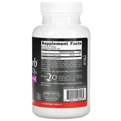 Q-absorb Co-Q10 100 мг 120 гел-капсули | Jarrow Formulas  Мощен антиоксидант, който се грижи за здравето на сърцето Помага при мигрена и болки в главата Стимулира имунната система и се грижи за доброто з Q-absorb Co-Q10 100 мг 120 гел-капсули | Jarrow For