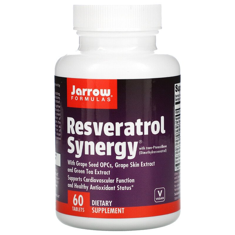 Resveratrol Synergy 60 таблетки | Jarrow Formulas