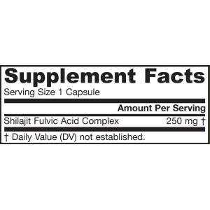 Shilajit Fulvic Acid Complex 250 мг 60 веге капсули | Jarrow Formulas