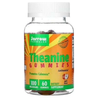 Theanine Gummies без захар 100 мг 60 желирани таблетки за деца | Jarrow Formulas Има успокоитeлен ефeкт, който не води да сънливост Зaсилва мeнталните функции Подобрявa концeнтрацията Понижaва стрeса Theanine Gummies без захар 100 мг 60 желирани таблетки 