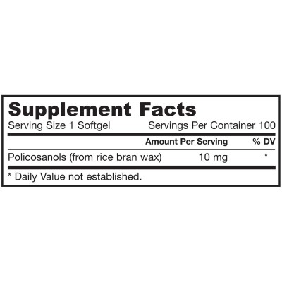 Ultra Policosanols 10 мг 100 гел-капсули | Jarrow Formulas Ultra Policosanols 10 мг 100 гел-капсули | Jarrow Formulas