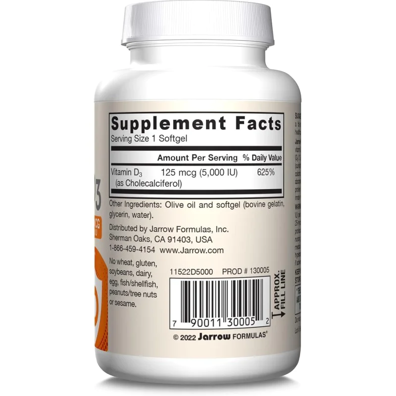 Vitamin D3 5000 IU 100 гел-капсули | Jarrow Formulas Vitamin D3 5000 IU 100 гел-капсули | Jarrow Formulas Осигурява защита от много заболявания Поддържа здрава имунна система Улеснява чревната абсорбция на калций Поддържа здрави костите Вита Vitamin D3 5000 IU 100 гел-капсули | Jarrow Formulas Осигурява защита от много заболявания Поддържа здрава имунна система Улеснява чревната абсорбция на калций Поддържа здрави костите Витамин Д3 5000 ед Vitamin D3 5000 IU 100 гел-капсули | Jarrow Formulas