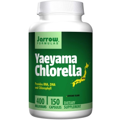 Yaeyama Chlorella 400 мг 150 капсули | Jarrow Formulas Yaeyama Chlorella 400 мг 150 капсули | Jarrow Formulas