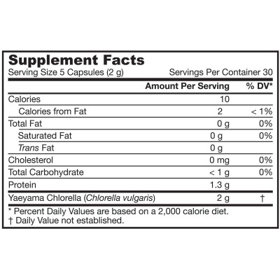 Yaeyama Chlorella 400 мг 150 капсули | Jarrow Formulas Yaeyama Chlorella 400 мг 150 капсули | Jarrow Formulas